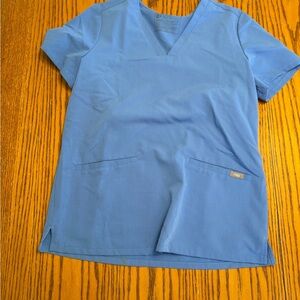 Figs Sky Blue Short Sleeve Women's Tee